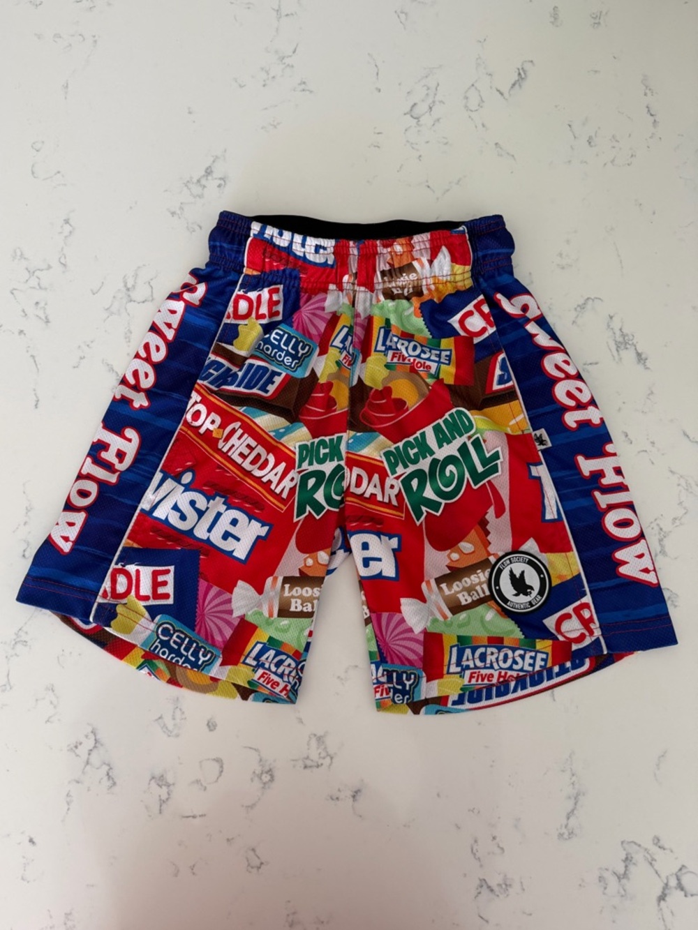 Flow Society-Sweet Flow Lacrosse Shorts Youth size candy print